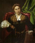 Lorenzo Lotto, Portrat der Laura da Pola